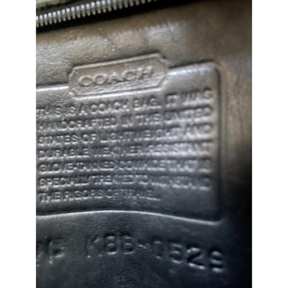 rare vtg COACH XL black Leather backpack / daypack / Rucksack serial# 0529 - Picture 9 of 9